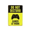 Gamer at Work Humorous Metal Sign 15x20cm 1pc