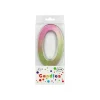 Giant Iridescent Number Candle 0