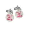 Girls Hat Earrings 4.5x3cm