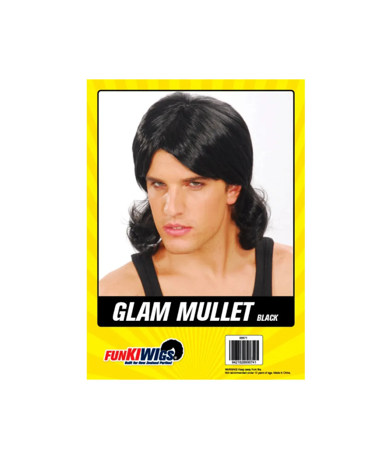 Glam Mullet Black