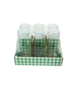 Glass Bottle with PE Lid 300ml 6pk