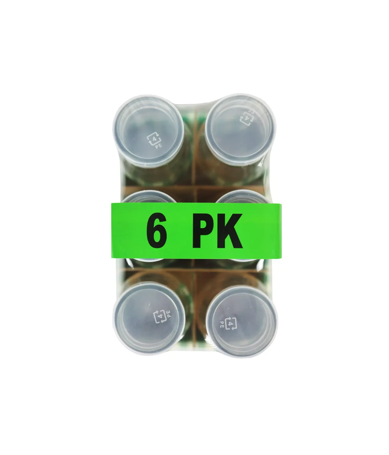 Glass Bottle with PE Lid 300ml 6pk
