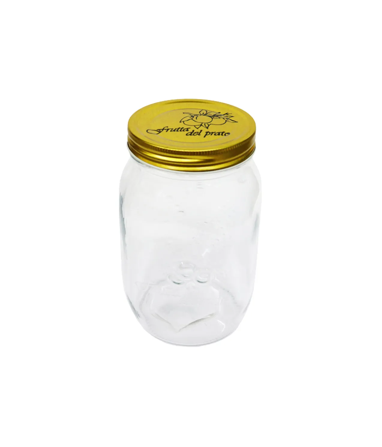 Glass Jar With Gold Lid 970ml
