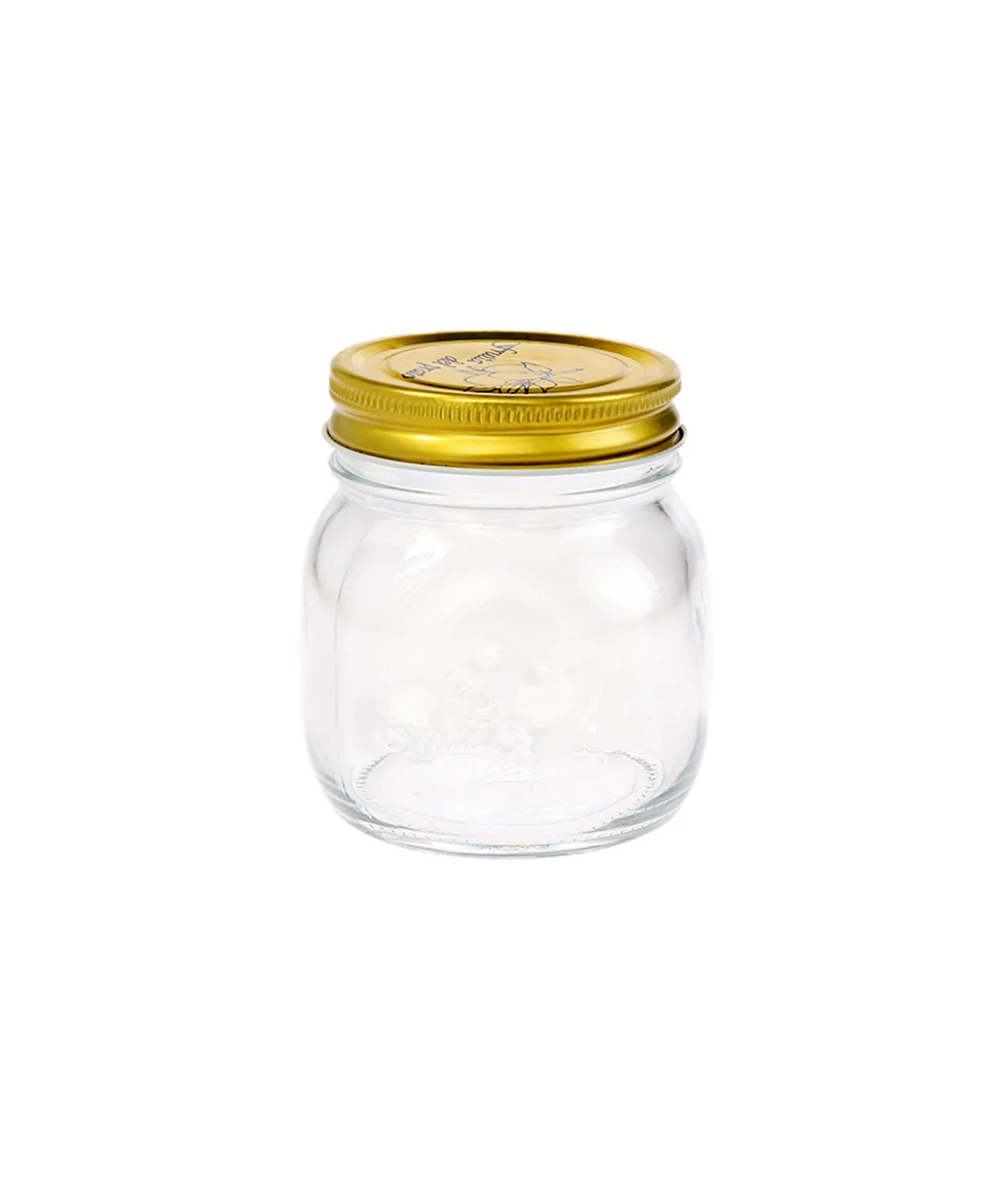 Glass Jar With Gold Lid 260ml