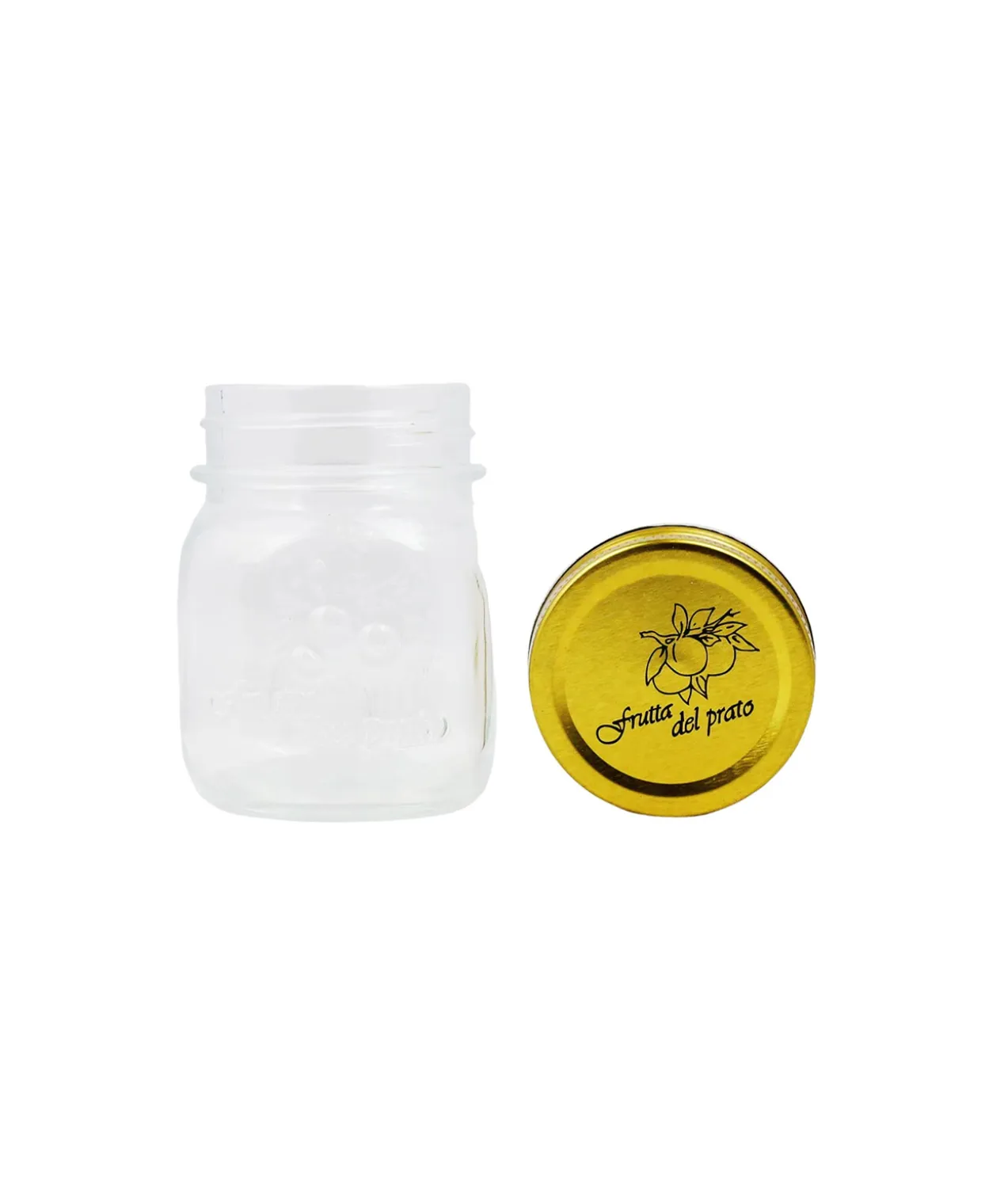 Glass Jar with Gold Lid 150ml 6.2×6.2×8.4cm