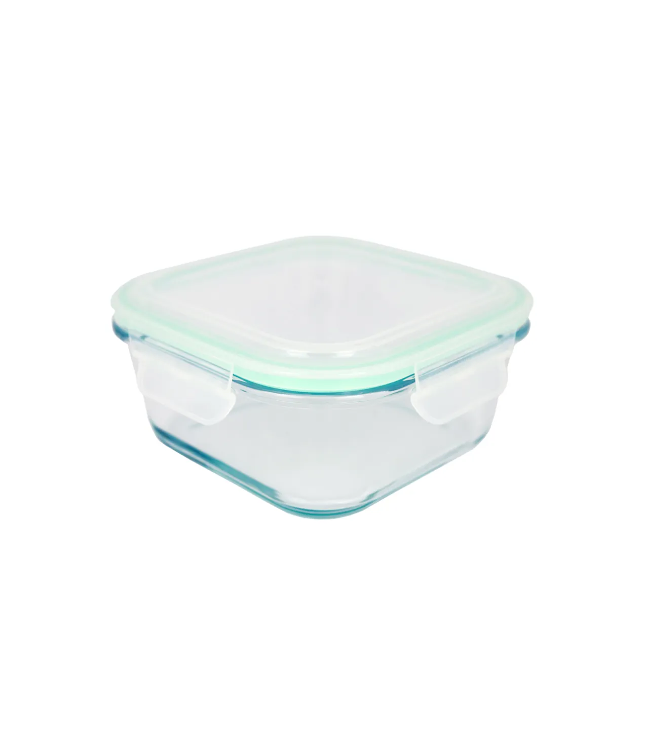 Glass Storage Container With Plastic Snap Lid 650ml