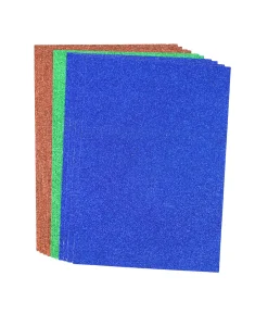 Glitter Cardboard 250gsm MIX A4 10pk