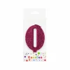Glitter Magenta Number Candle 0