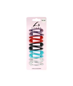 Glitter Snap Clip Set 10pk