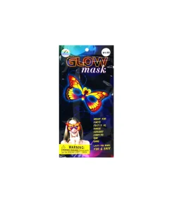 Glow In The Dark Butterfly Mask 1pc