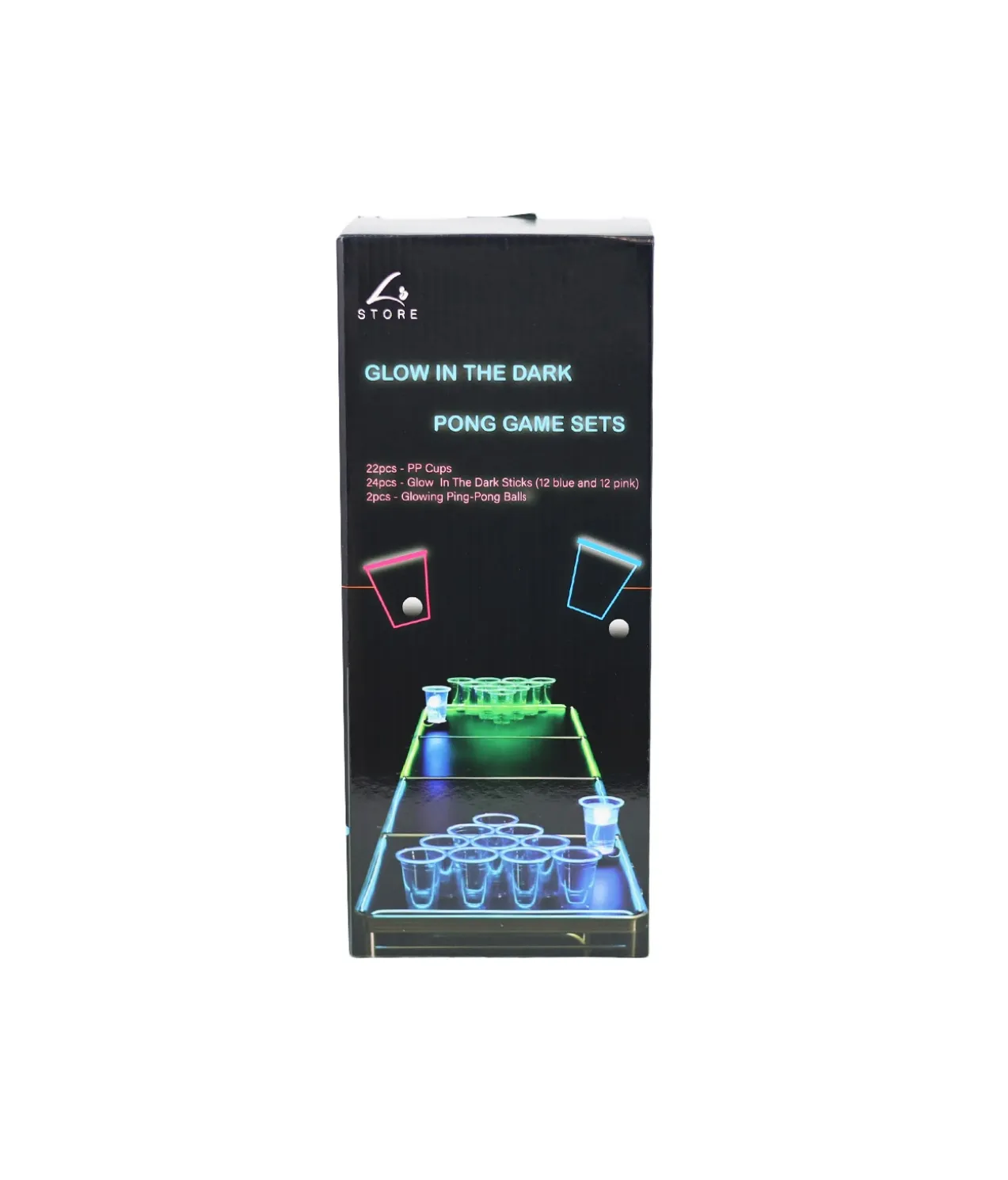 Glow In The Dark Pong Game Set