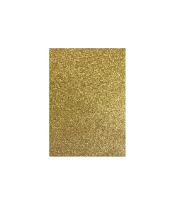 Gold A4 Glitter Cardboard 10pk