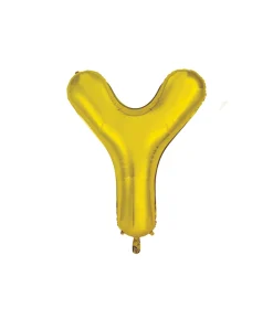 Gold Alphabet Foil Balloon Letter Y