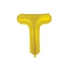 Gold Alphabet Foil Balloon Letter T