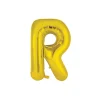 Gold Alphabet Foil Balloon Letter R