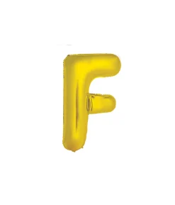 Gold Alphabet Foil Balloon Letter F