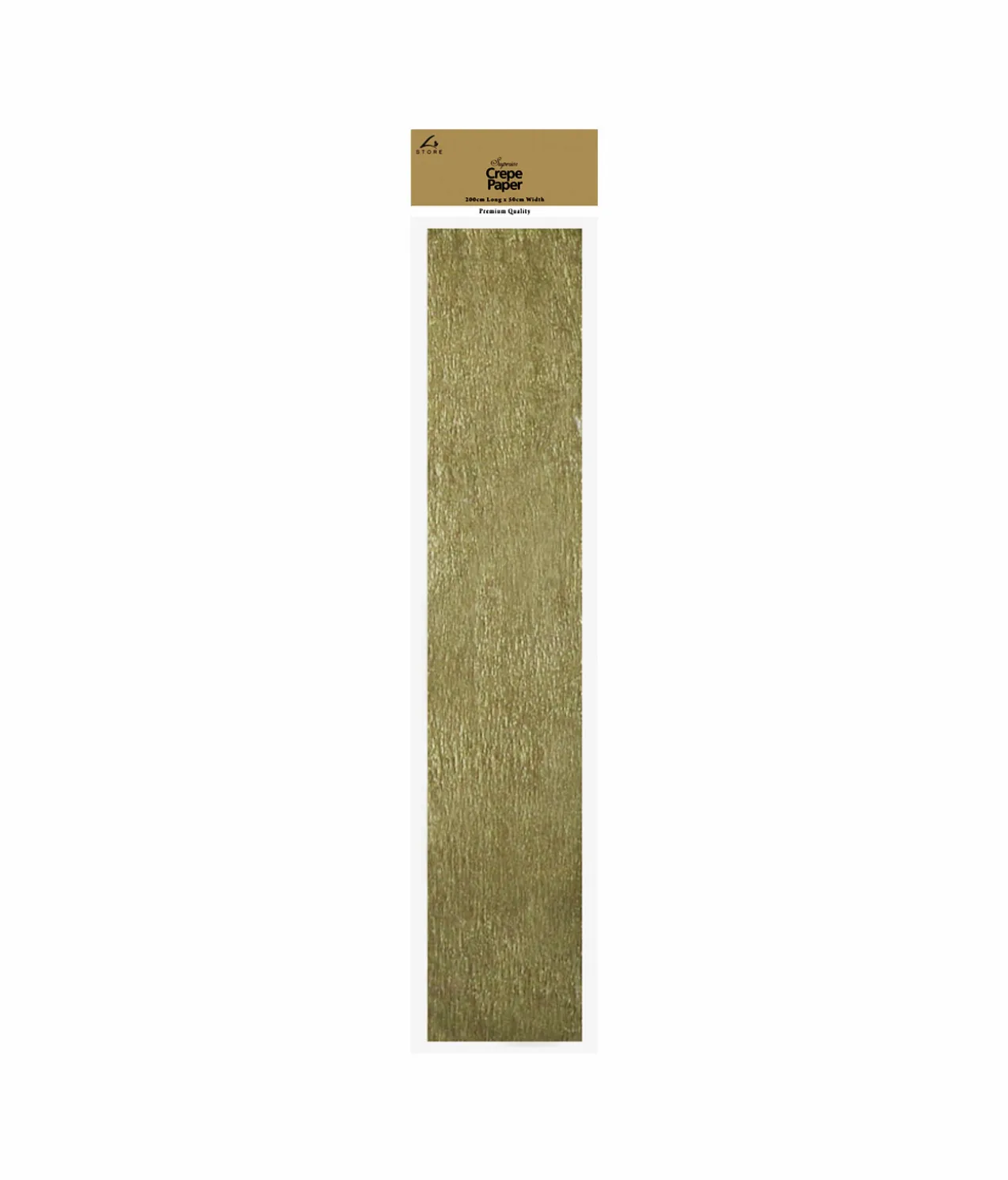 Gold Crepe Paper 200x50cm
