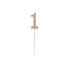 Gold Diamond Cake Topper Number 1
