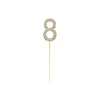 Gold Diamond Cake Topper Number 8