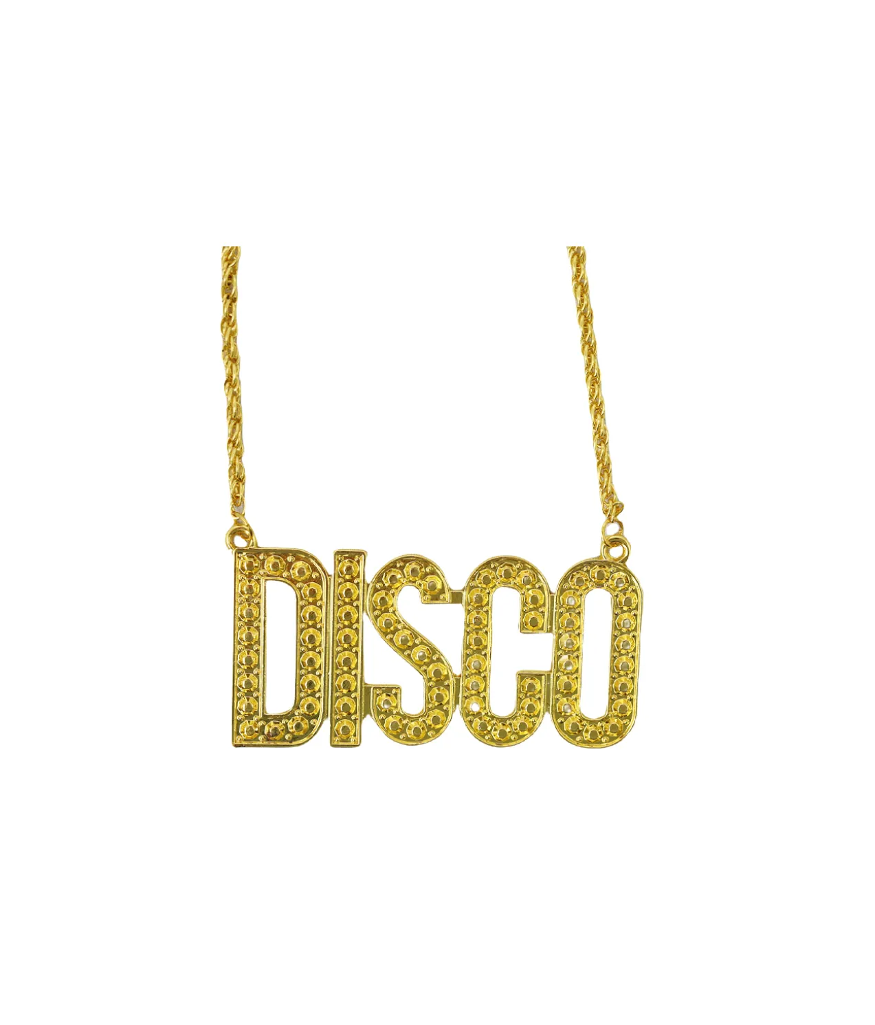 Gold Disco Necklace