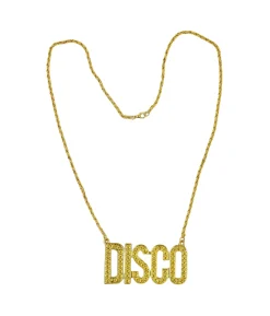 Gold Disco Necklace