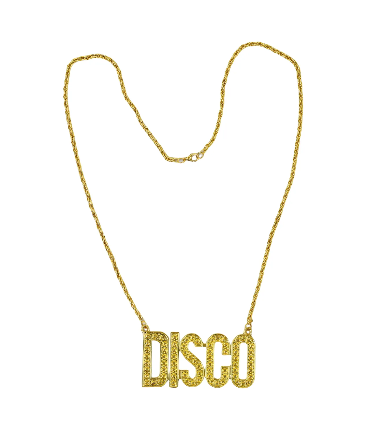 Gold Disco Necklace