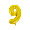 Gold Foil Number Balloon 9