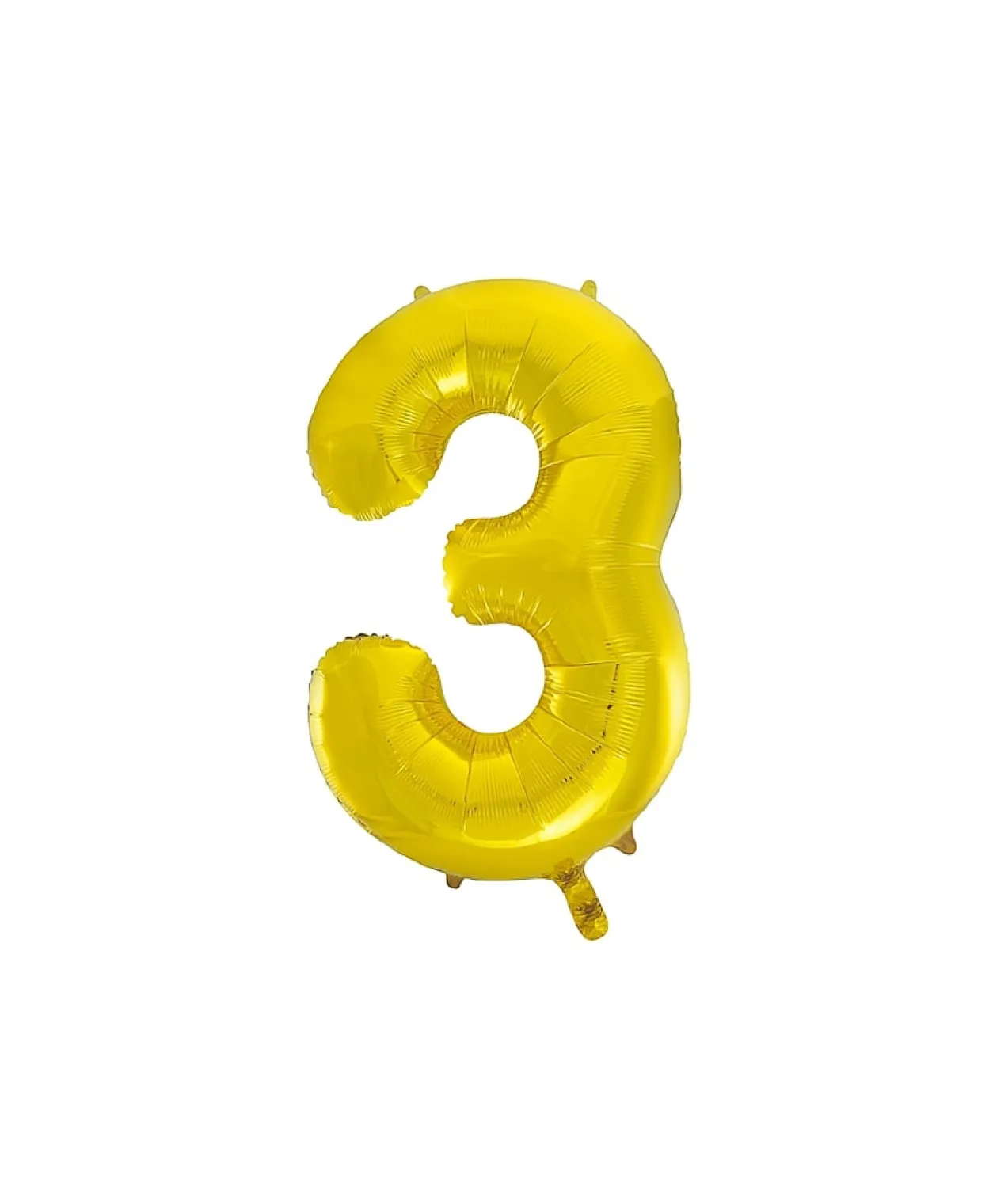 Gold Foil Number Balloon 3