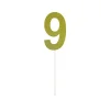 Gold Glitter Cake Topper Number 9