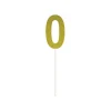 Gold Glitter Cake Topper Number 0