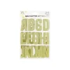Gold Glitter Letter Stickers 26pc