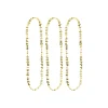 Gold Happy Birthday Necklaces 78cm 3pk
