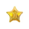 Gold Holo Glitter Star Foil Balloon 18in