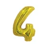 Gold Holographic Foil Number Balloon 4