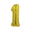 Gold Holographic Foil Number Balloon 1