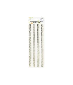 Gold Jewel Look Sticker 4pc