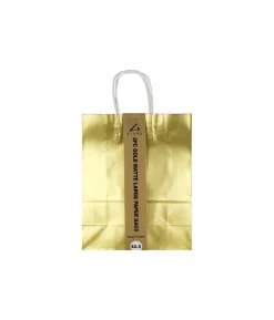 Gold Matte Large Paper Bags 32cm 2pk
