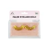 Gold Metallic False Eyelashes