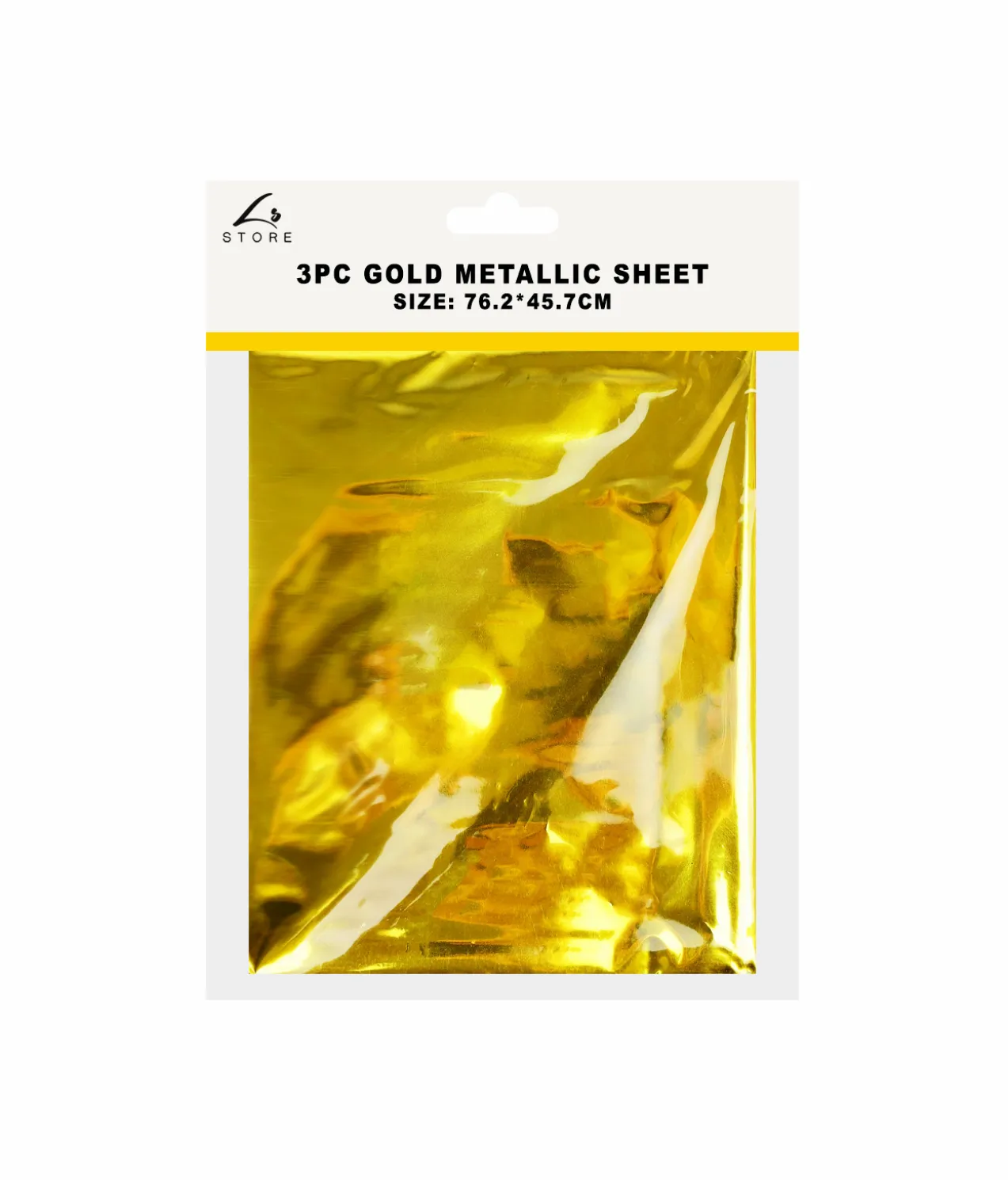 Gold Metallic Sheet 45.7 x 76.2cm 3pc