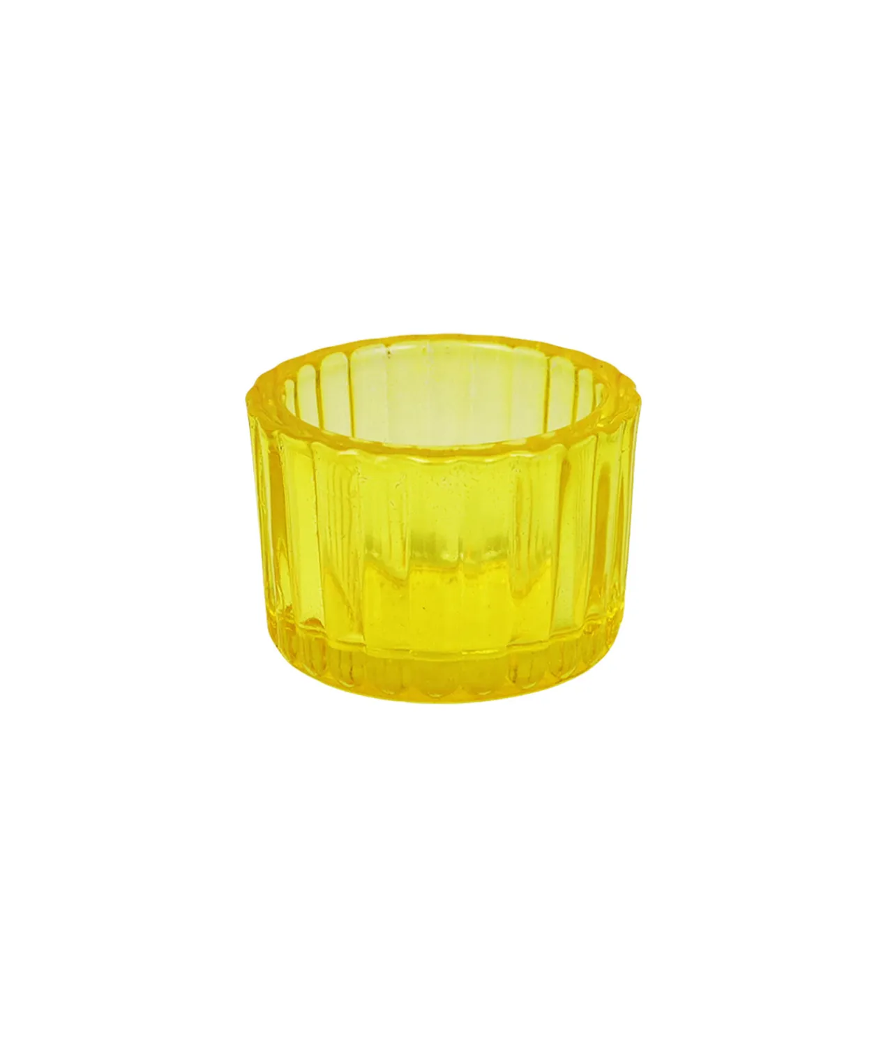 Gold Mini Colored Glass Candle Cup 5.5 x 3.7cm 1pc
