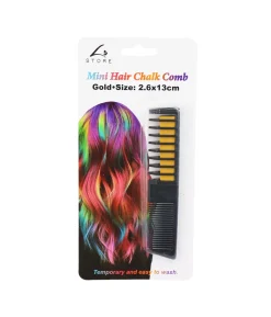 Gold Mini Hair Color Chalk Comb 2.6 x 13cm