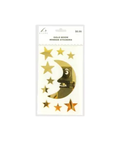 Gold Moon Mirror stickers