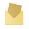 Gold Pearlised Cards & Envelopes Set 12pc