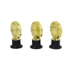 Gold Plastics Circle Trophy Set 3pcs