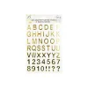 Gold Puffy Letter Stickers 48pc