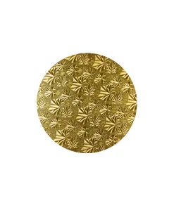 Gold Round Masonite Cake Board 8in
