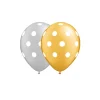 Gold & Silver Polka Dots Latex Balloons 12inch 20pk
