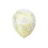 Gold Star Confetti Balloon 12inch 6pk