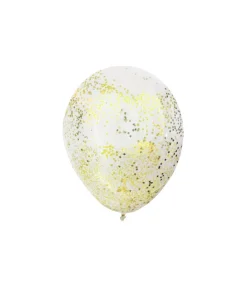 Gold Star Confetti Balloon 12inch 6pk