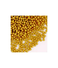 Gold Sugar Pearls 4mm 80g